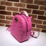 GG Marmont quilted leather backpack pink 476671