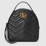 GG Marmont quilted leather backpack black 476671