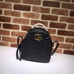 GG Marmont quilted leather backpack black 476671