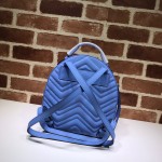 GG Marmont quilted leather backpack blue 476671