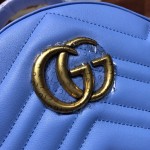 GG Marmont quilted leather backpack blue 476671