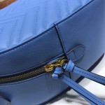 GG Marmont quilted leather backpack blue 476671