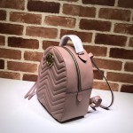 GG Marmont quilted leather backpack nude pink 476671