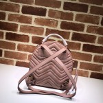 GG Marmont quilted leather backpack nude pink 476671