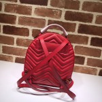 GG Marmont quilted leather backpack red 476671