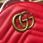 GG Marmont quilted leather backpack red 476671