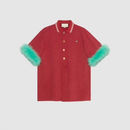  Gucci feathers polo shirt 580859