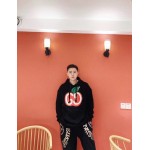 Gucci Hooded sweatshirt with GG apple print 610160 Black