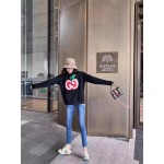 Gucci Hooded sweatshirt with GG apple print 610160 Black