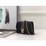 Gucci Sylvie leather super mini bag 494646 black