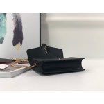 Gucci Sylvie leather super mini bag 494646 black