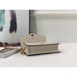 Gucci Sylvie leather super mini bag 494646 white