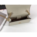 Gucci Sylvie leather super mini bag 494646 white