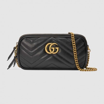 Gucci GG Marmont mini chain bag 546581 black