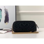 Gucci GG Marmont mini chain bag 546581 black