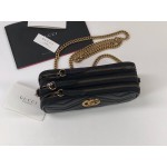 Gucci GG Marmont mini chain bag 546581 black