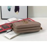 Gucci GG Marmont mini chain bag 546581 dusty pink