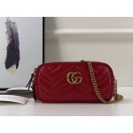 Gucci GG Marmont mini chain bag 546581 red