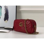 Gucci GG Marmont mini chain bag 546581 red