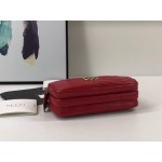 Gucci GG Marmont mini chain bag 546581 red