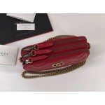 Gucci GG Marmont mini chain bag 546581 red