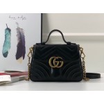 Gucci GG Marmont mini top handle bag 547260 black