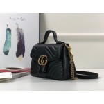 Gucci GG Marmont mini top handle bag 547260 black