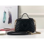 Gucci GG Marmont mini top handle bag 547260 black