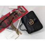 Gucci GG Marmont mini top handle bag 547260 black