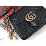 Gucci GG Marmont mini top handle bag 547260 black