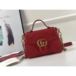 Gucci GG Marmont mini top handle bag 547260 red