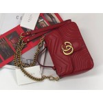 Gucci GG Marmont mini top handle bag 547260 red