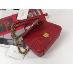 Gucci GG Marmont mini top handle bag 547260 red