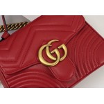 Gucci GG Marmont mini top handle bag 547260 red