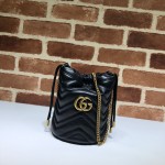 Gucci GG Marmont mini bucket bag black 575163