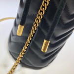 Gucci GG Marmont mini bucket bag black 575163