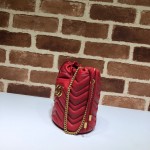 Gucci GG Marmont mini bucket bag red 575163