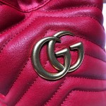 Gucci GG Marmont mini bucket bag red 575163