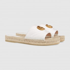 Gucci Leather espadrille sandal white 573028