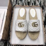 Gucci Leather espadrille sandal white 573028