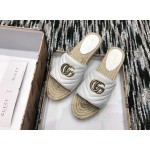 Gucci Leather espadrille sandal white 573028