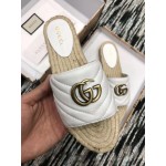 Gucci Leather espadrille sandal white 573028