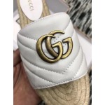 Gucci Leather espadrille sandal white 573028