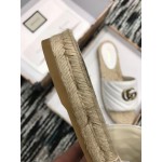 Gucci Leather espadrille sandal white 573028