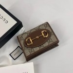 Gucci Horsebit 1955 card case wallet 621887 8563