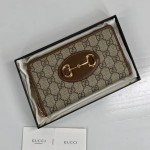 Gucci Horsebit 1955 zip around wallet 621889 9761