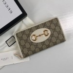 Gucci Horsebit 1955 zip around wallet 621889 9761