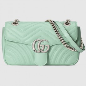 Gucci GG Marmont small shoulder bag 443497 3926 Green 