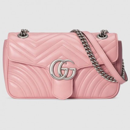 Gucci GG Marmont small shoulder bag 443497 5815 Pink