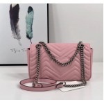 Gucci GG Marmont small shoulder bag 443497 5815 Pink